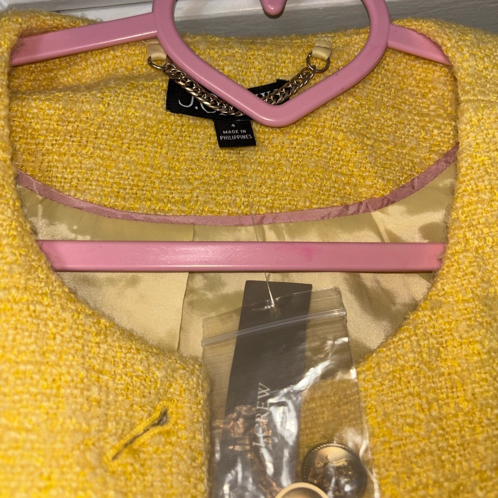 NWT J. Crew Yellow Dress & Jacket Set - Picture 5 of 17